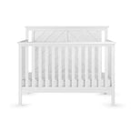 Lit de bébé convertible 4 en 1, se transforme en lit de jour, en lit de tout-petit et en lit double, 3 positions de matelas, finition sécuritaire pour bébé