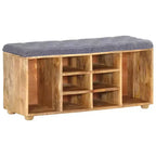 Banc d'entrée 100x35x47 cm Bois de manguier massif