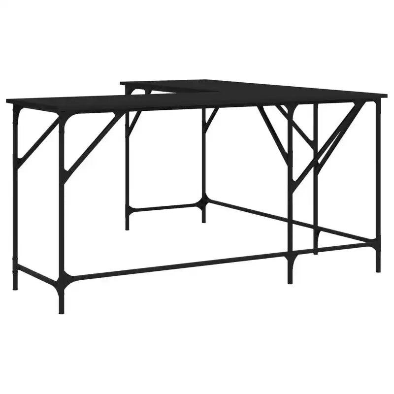 Bureau Chêne Brun Bois Usiné Pieds Réglables Bureau