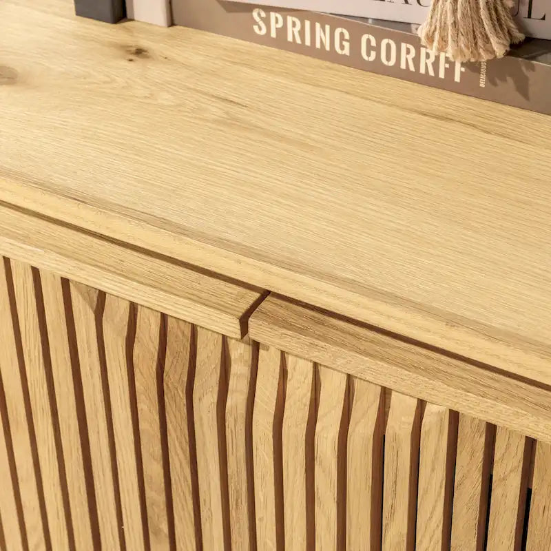 Classic Home Roya Oak Veneer Sideboard Buffet