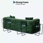 80.7 5-in-1 Convertible Sleeper Sofa Bed aï¿?Corduroy, 1200 lbs, No Assembly