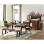 Kappelman Grey Sheesham and Black 4-door Server
