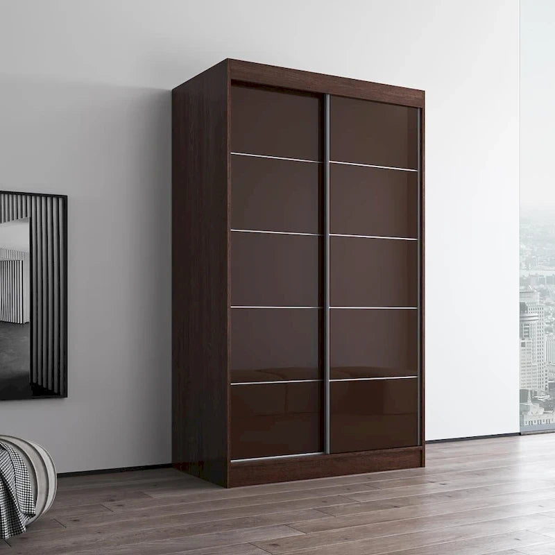 Aria 2 Door Modern High Gloss Wardrobe Armoire