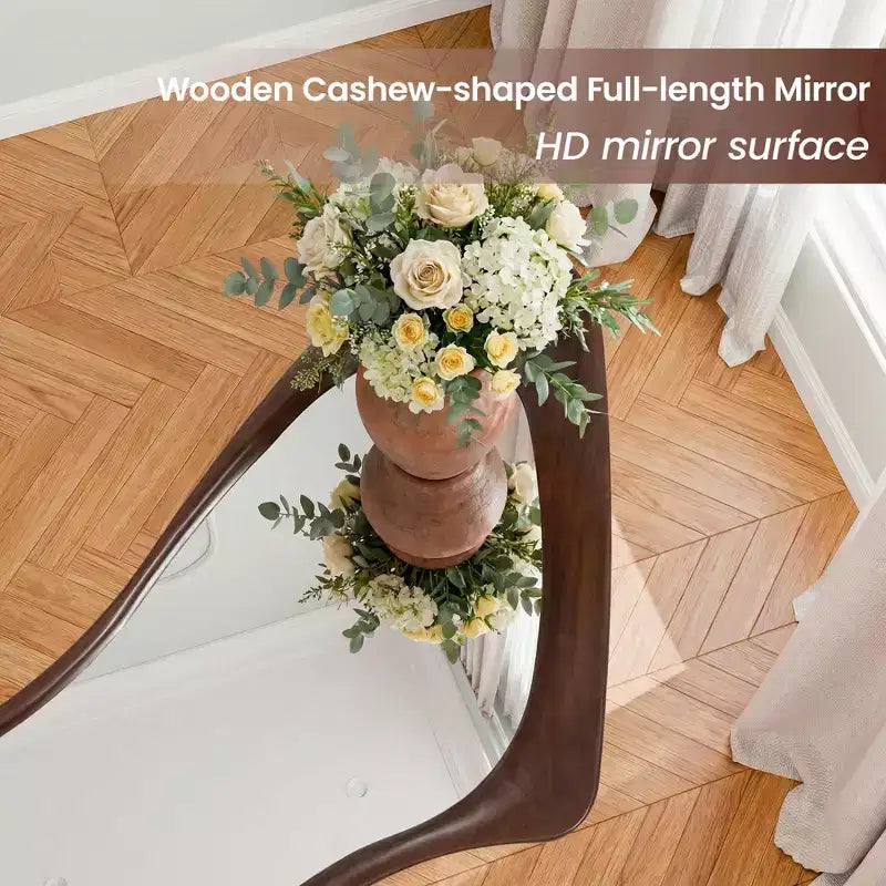 Dovelina 71H*31W Asymmetrical Full Length Mirror Decorative Leaning Mirror Modern Bathroom Mirror for Living Room Dining Room Entryway Bedroom