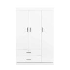 3-Door Wardrobe with 2 Drawers