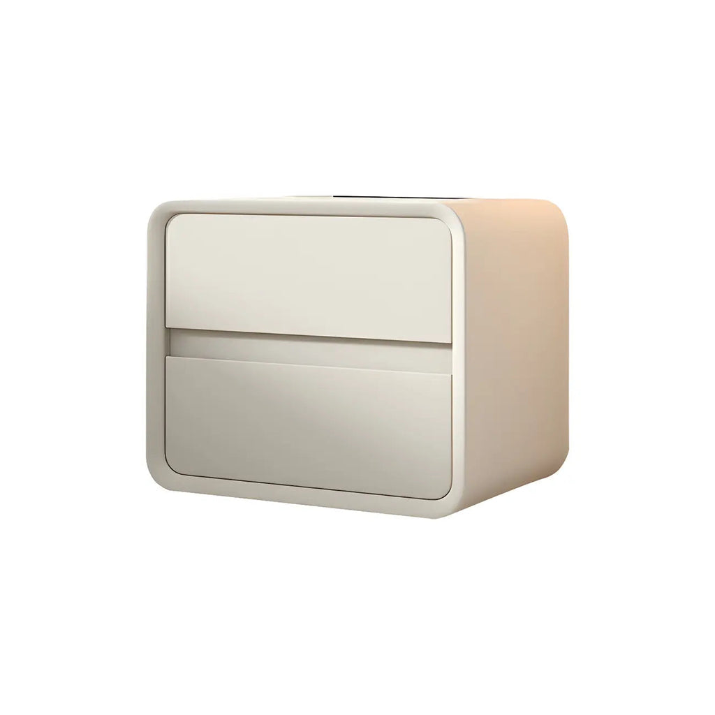 Scandinavian Wood Narrow Bedside Cabinet