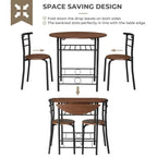 31.5 Drop Leaf Dining Table for Small Space,Small Kitchen Table Set for 2