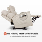 MCombo 60.2 Power Loveseat Recliner Sofa with Massage and Dual Heating, Adjustable Headrest, USB & Type C Port, Fabric