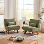 Art Leon Set of 2 Polyester Accent Chair