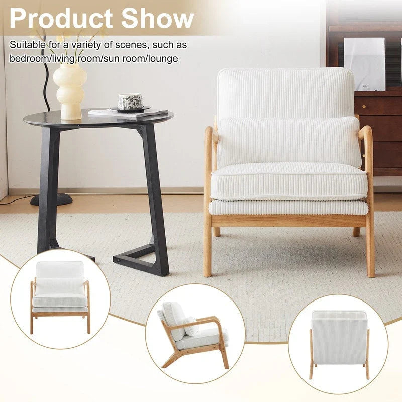 Mid Century Modern Upholstered Accent Chair