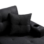 Sectional Sofa Living Room with L Shape Chaise Lounge and cup holder