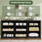 9 Drawer Dresser for Bedroom, Wide Modern Wooden Chest of Drawers with Large Storage, Wood Dresser Organizer for Living Room, Hallway, Entryway