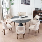 Set of 4 Fabric-upholstered Dining Chairs