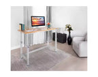 Heavy Duty 60 Adjustable Height Workbench Table with Wood Top