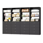 Closet Organizer System with Wood Drawers and Shelves