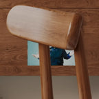 Modern Armless Leather Dining Chair with Low Back