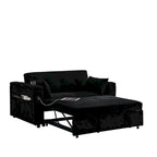 54 Pull-Out Sleeper Sofa Bed Double Seat Recliner Sofa Bed