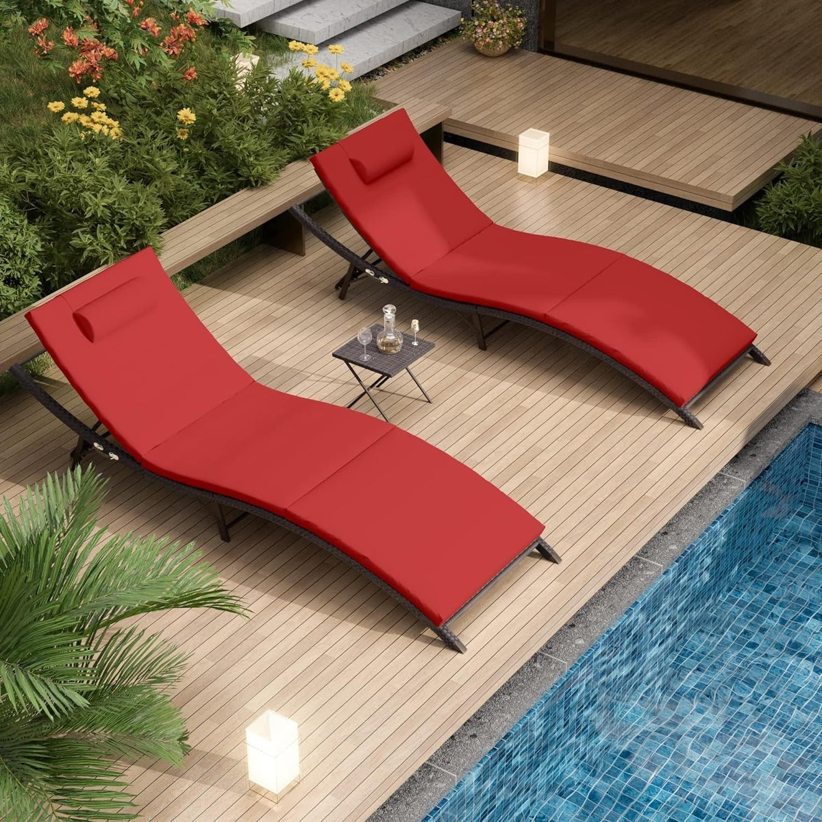Kullavik 3-PiecesOutdoor Chaise Lounge Set