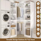 Besiost Corner Closet System with 12 Shelves