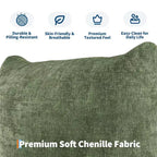Chenille Fabric Modular Love Seat Sofa, 2-Seater Cloud Couch with High Resilience Sponge, Small Space Boneless Sofa for Apartment, Office