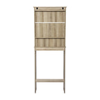 Farmhouse Over the Toilet Cabinet with Shelves and Magnetic Closure Doors