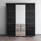 Aria Modern 3-door Wardrobe Armoire with Mirror