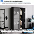 Garvee Steel Storage Locker Cabinet, 72 Heavy-Duty Metal Locker for School, Gym & Office, Black