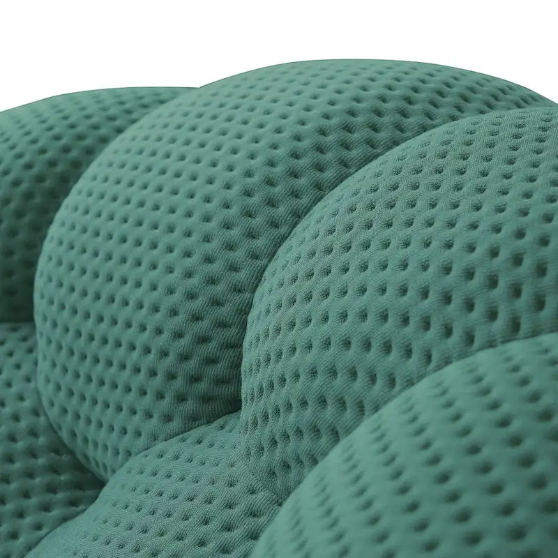2PCS 3D Honeycomb Fabric Upholstered Bubble Sofa, 3 Seater Bubble Couch and Single Sofa for Living Room
