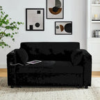 54 Pull-Out Sleeper Sofa Bed Double Seat Recliner Sofa Bed