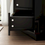 63 High Gloss Dresser With Light Chest w/8 Drawers&Spacious Tabletop