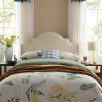 Adjustable Full/Queen Studded Fabric Headboard