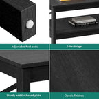 Farmhouse Coffee Table with Storage 2-Tier Center Table for Living Room