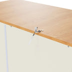 40.2x20x71.3 High Freestanding Kitchen Pantry Large Cupboard Storage Cabinet with 2 Drawers 2 Adjustable Shelves 8 Door Shelves
