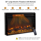 Farmhouse Fireplace TV Stand, Entertainment Center, Media Console