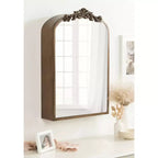Kate & Laurel All Things Decor 20x6x30 Arendahl MDF Jewelry Cabinet with Mirror Gold