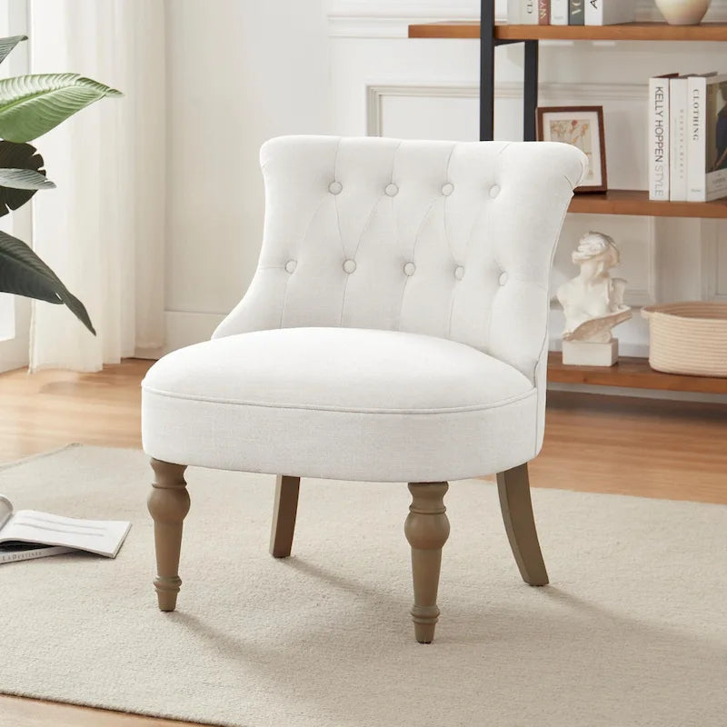Living Room Armless Accent Comfy Chair