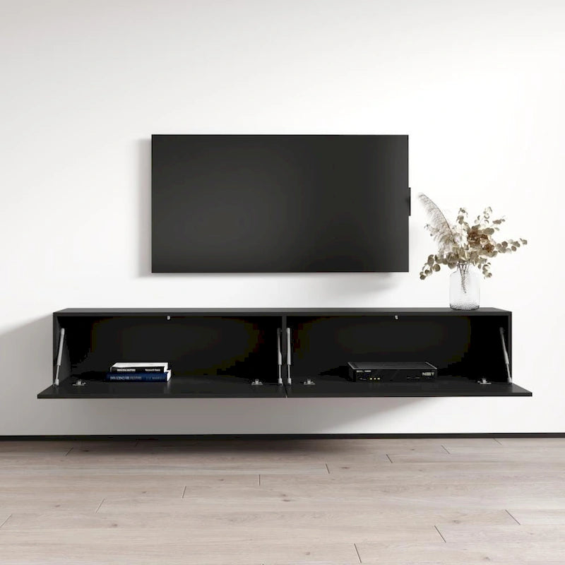 Berno 71-in. Modern Glossy Wall-mounted Floating TV Stand