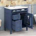 Bathroom Vanity with Top Sink and a Tip-out Drawer