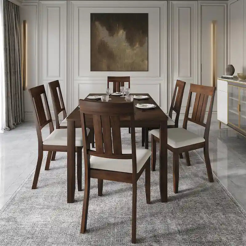 CraftPorch Classic 7-piece Wooden Dining Set