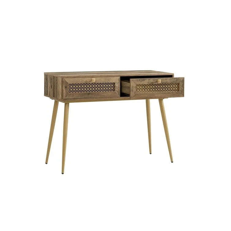 41.9 Wood 2-Drawer Entryway Console Table