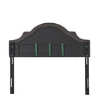 Adjustable Full/Queen Studded Fabric Headboard