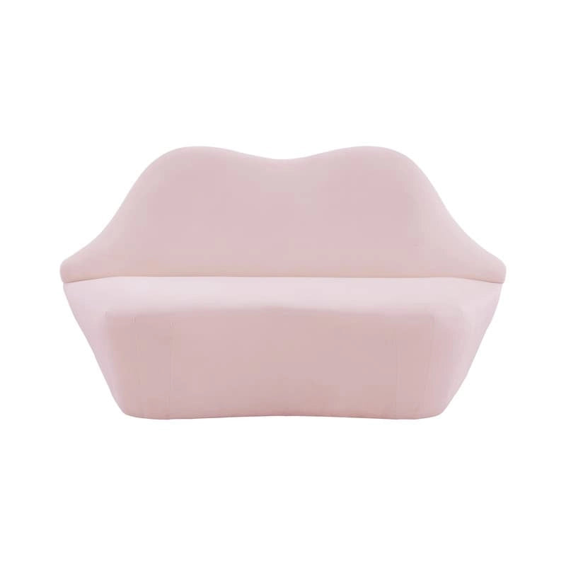 Lips Velvet Settee - 67.7W x 29.1D x 36H