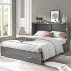 Mixoy Murphy Bed Cabinet Bed Chest with Mattress & Drawer