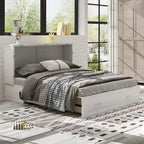Mixoy Murphy Bed Cabinet Bed Chest with Mattress & Drawer