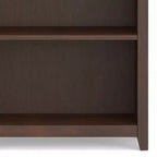 70 Five-Shelf Solid Wood Bookcase - Lacquered Pine, 4 Adjustable Shelves