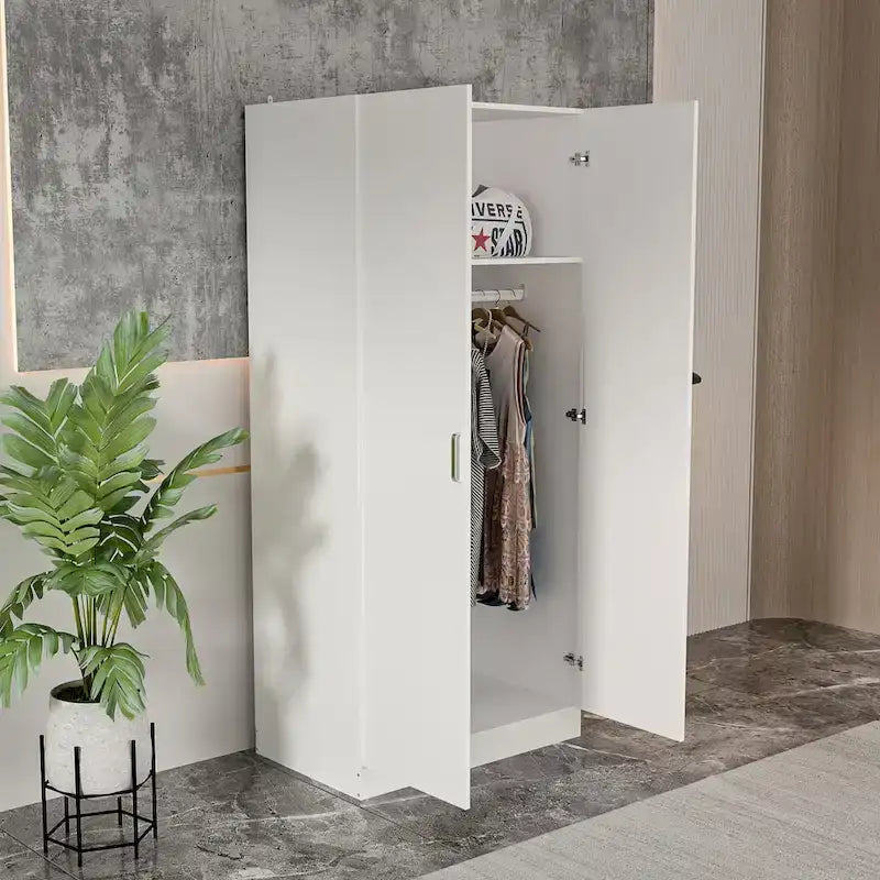 5-Tier Amoires Wardrobe Cabinet With 2 Doors