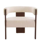 Christopher Knight Home Noah Modern Rubberwood Upholstered Accent Arm Chair