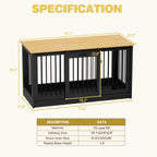 Pet Residence with Iron Tube Reinforcement Stylish & Sturdy Dog Crate