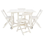 SAFAVIEH Outdoor Brandy 5-Piece Outdoor Dining Table Set - 43Wx35Dx29H