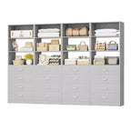 Closet Organizer System with Wood Drawers and Shelves